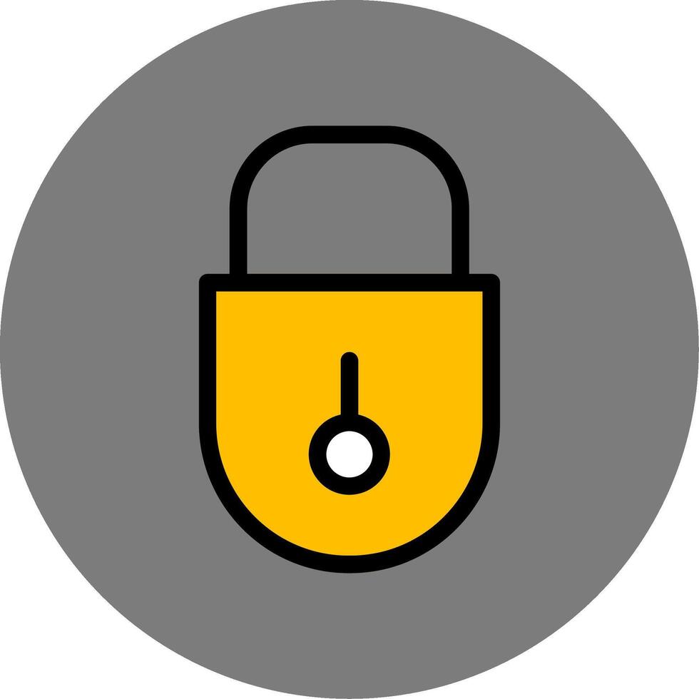 Lock Colorful Icon vector