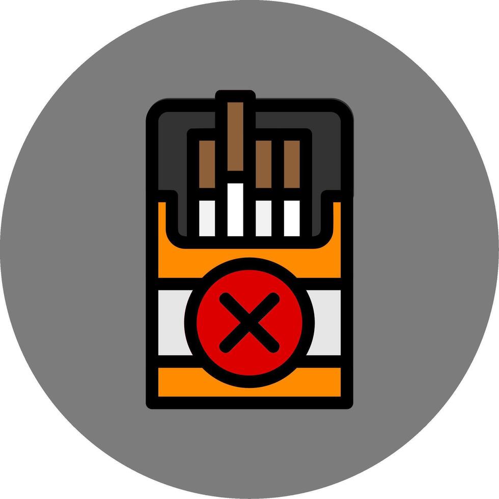 Quit Smoking Colorful Icon vector
