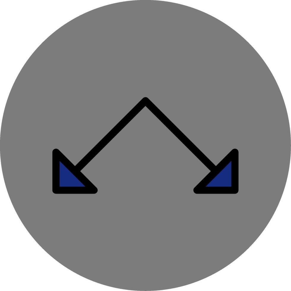 Right Chevron Colorful Icon vector