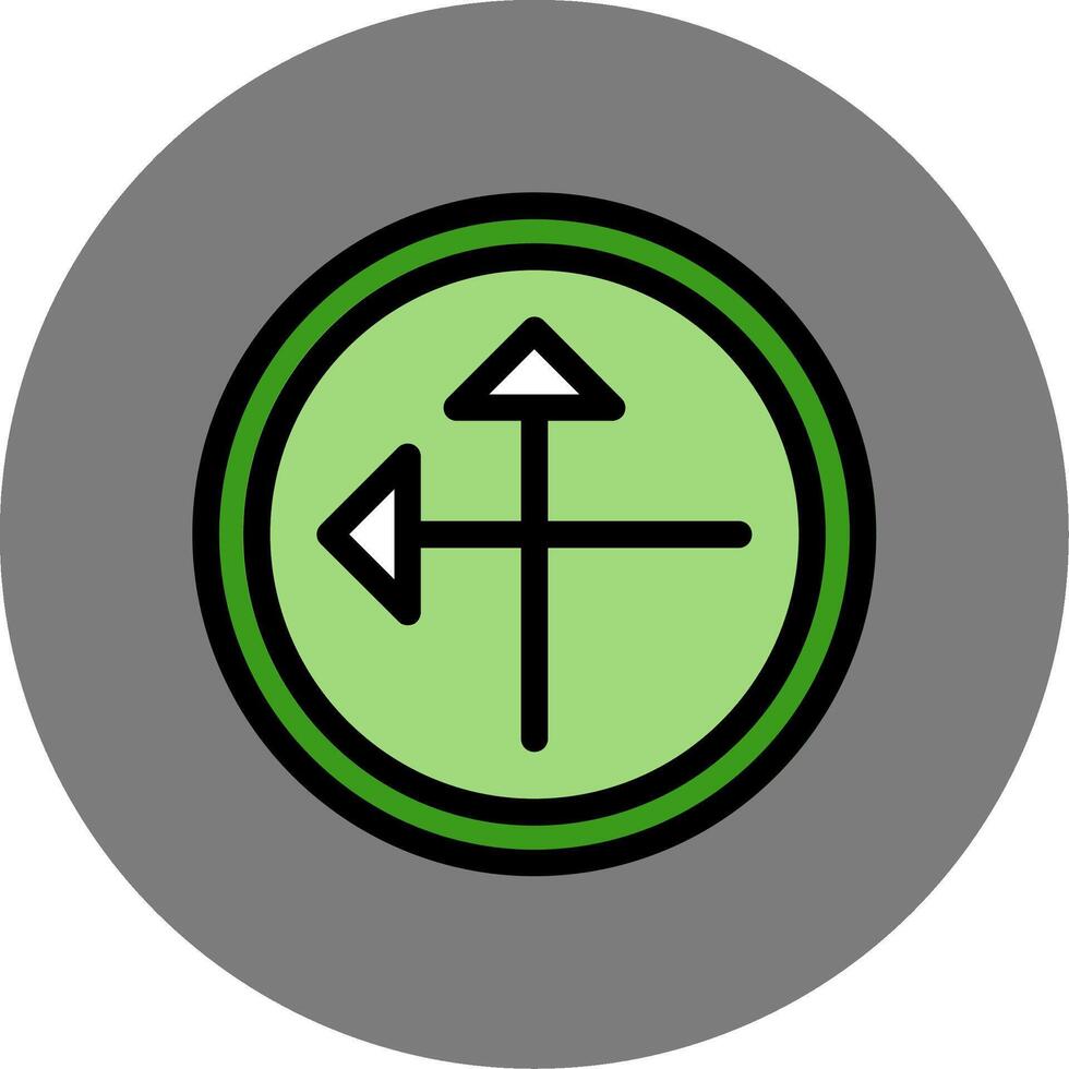 Intersect Colorful Icon vector