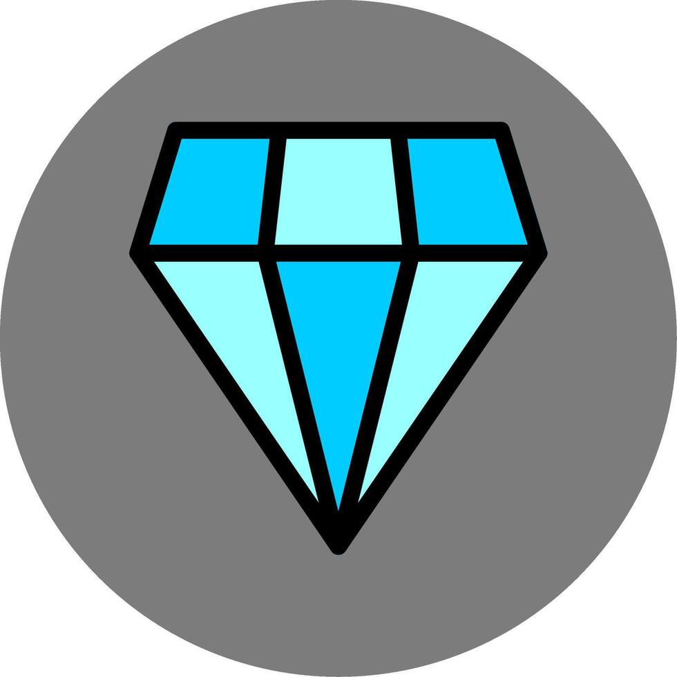 Diamond Colorful Icon vector