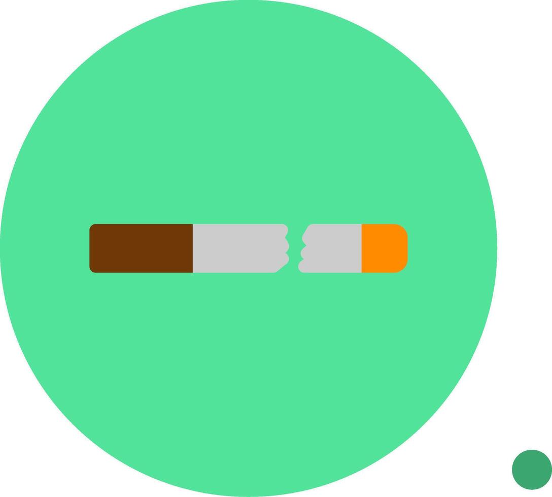 Brocken Cigarette Colorful Icon vector