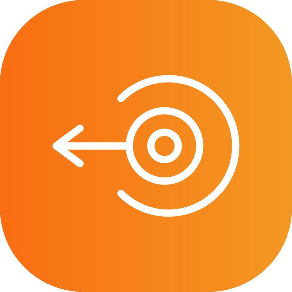 Left Arrow Colorful Icon vector