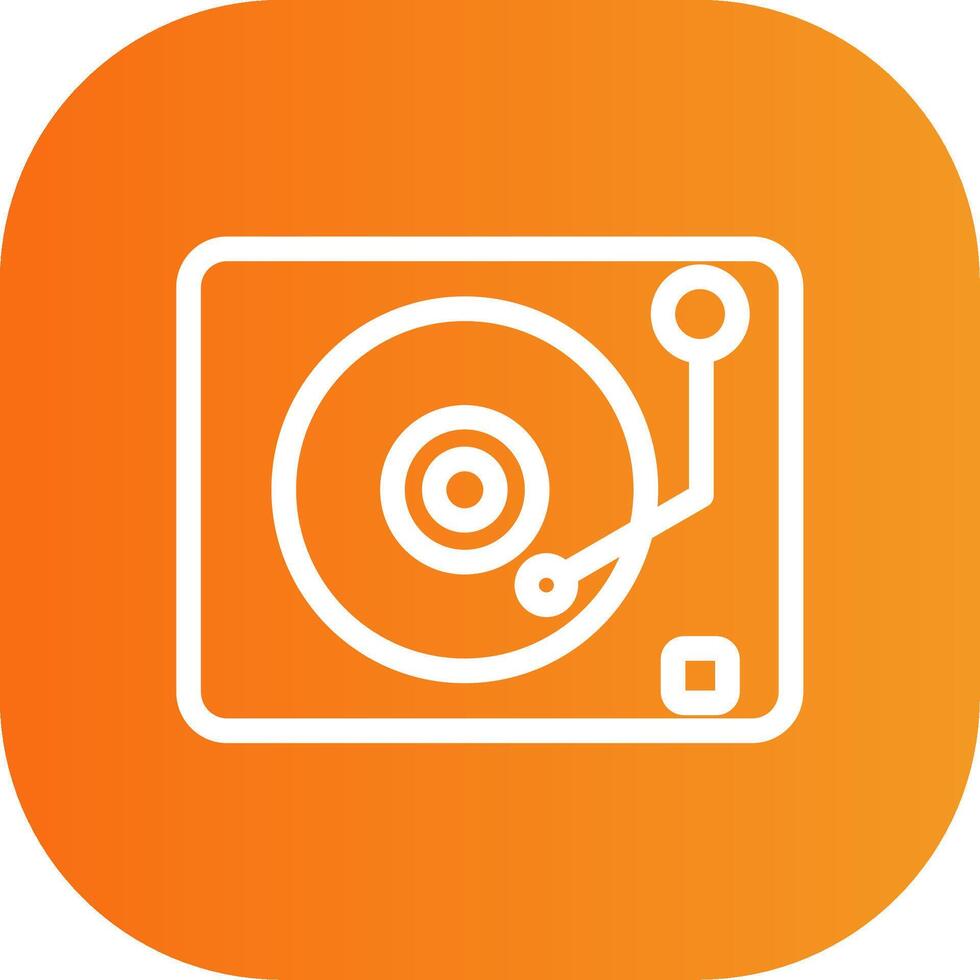 Lp Player Colorful Icon vector