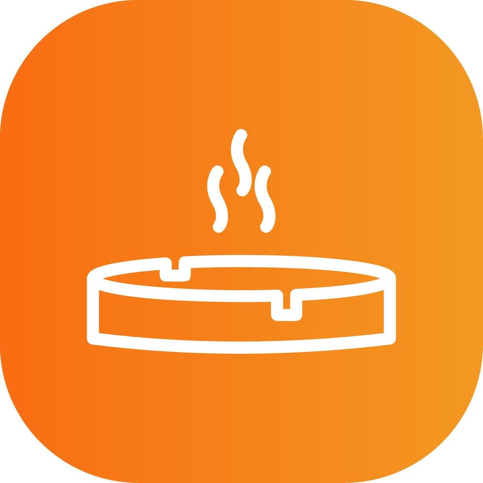 Ashtray Colorful Icon vector