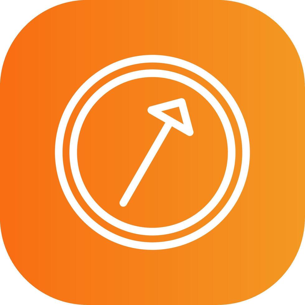 Right Up Colorful Icon vector