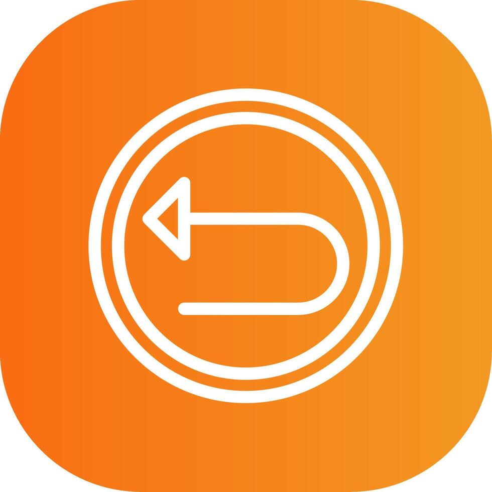 Left Arrow Colorful Icon vector