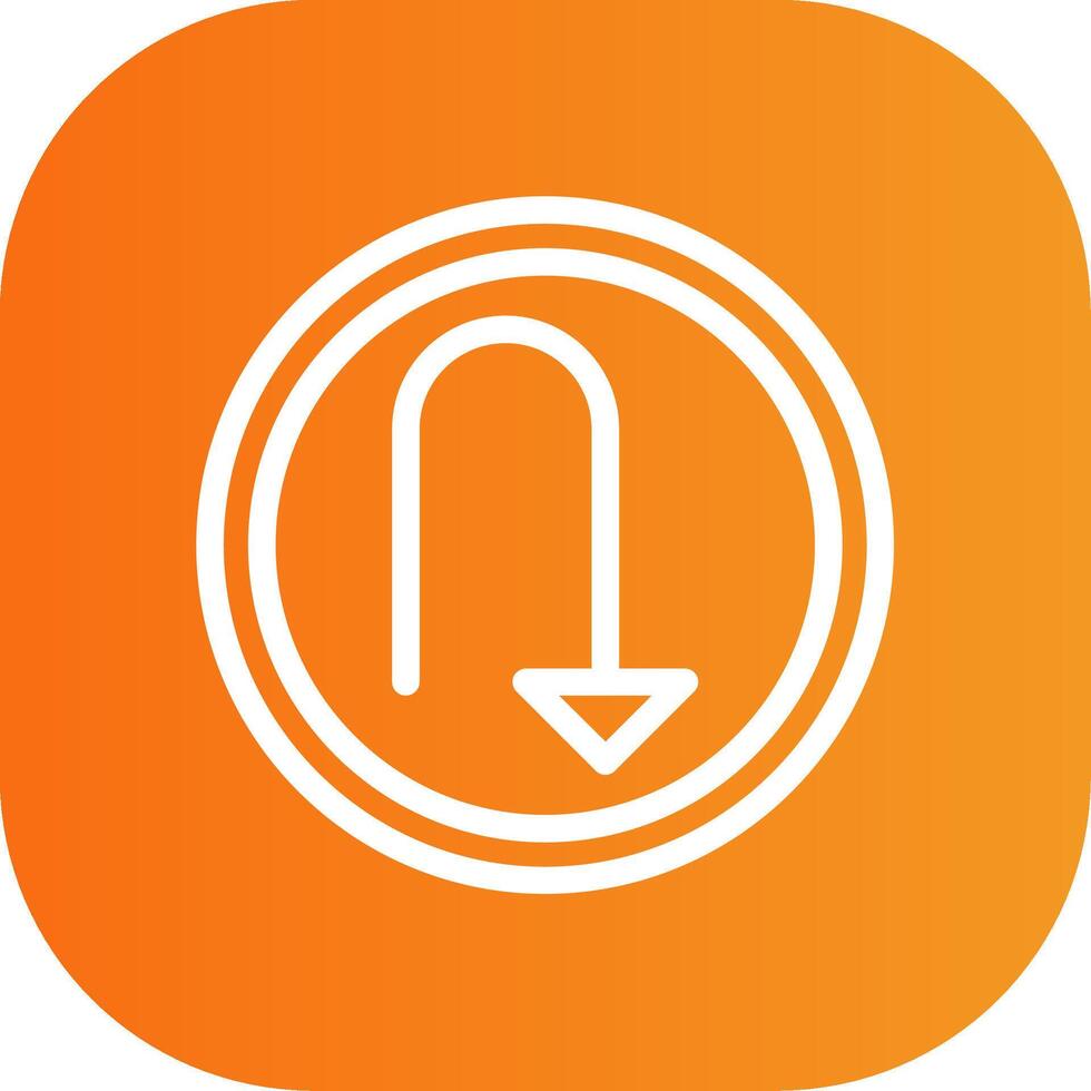 Down Arrow Colorful Icon vector