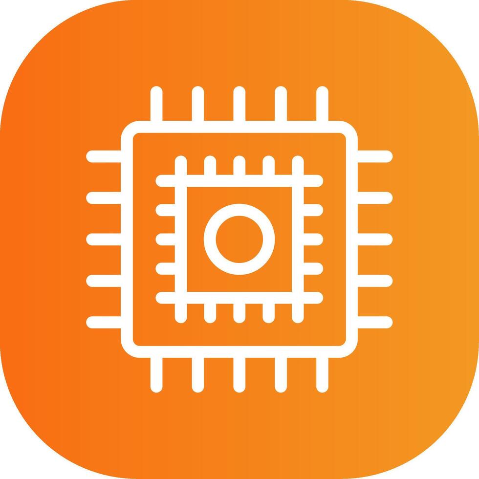 Cpu Colorful Icon vector