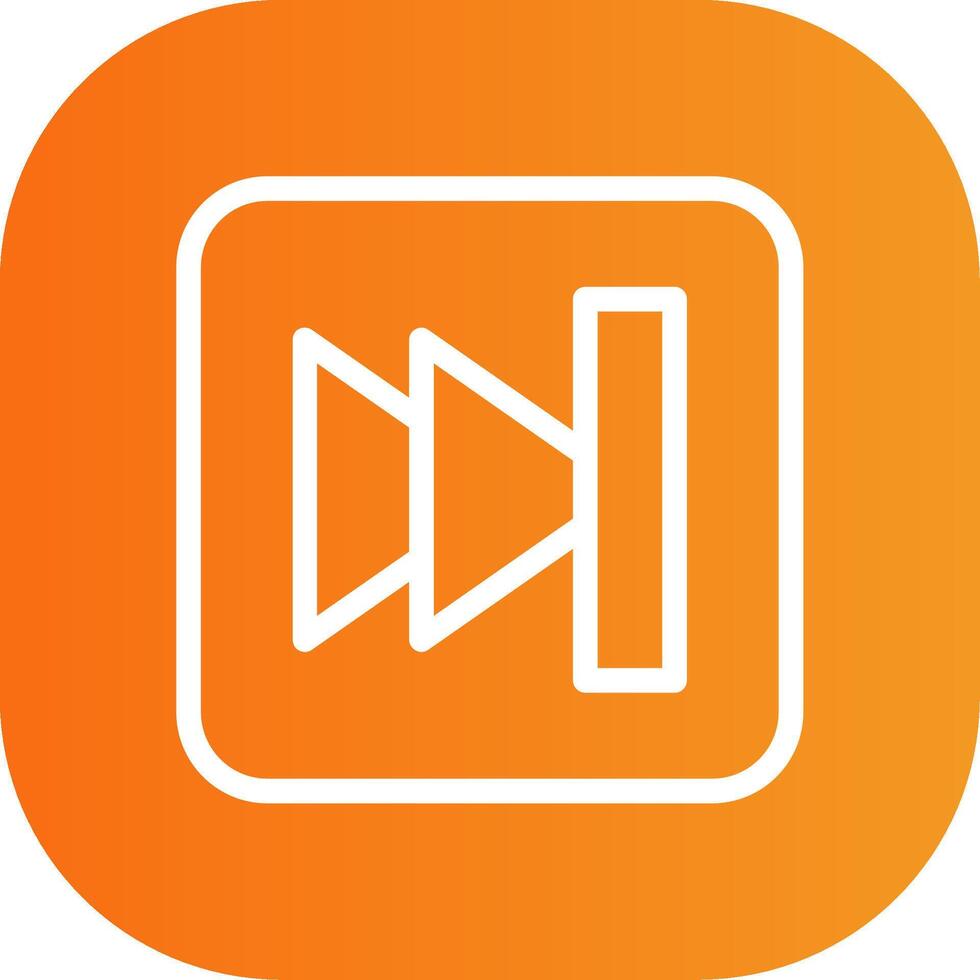 Skip Button Colorful Icon vector