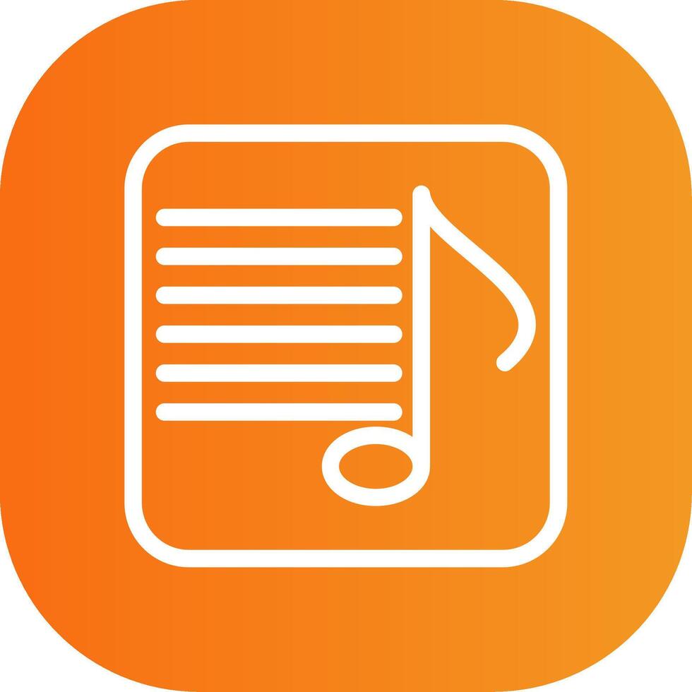 Song Lyrics Colorful Icon vector