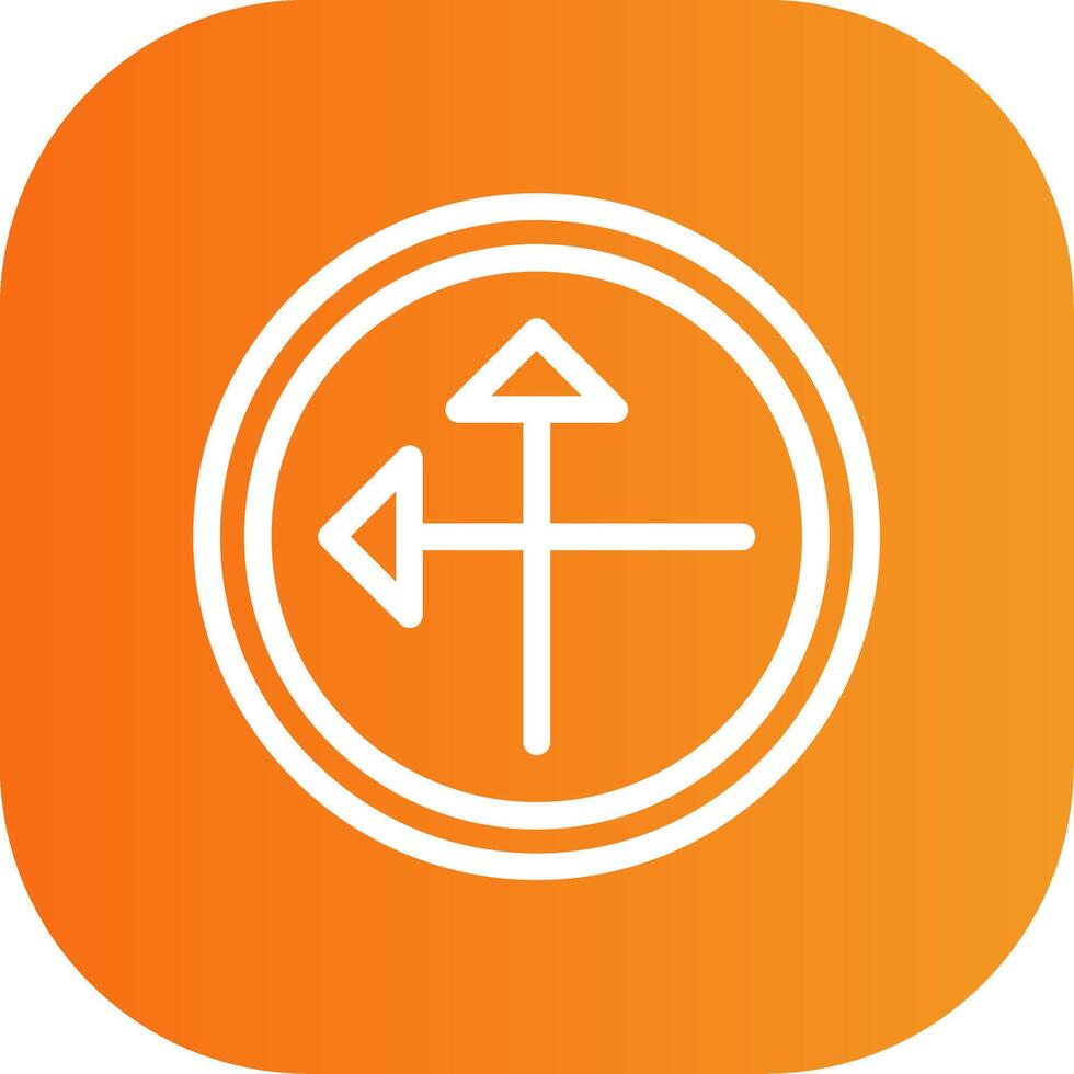 Intersect Colorful Icon vector