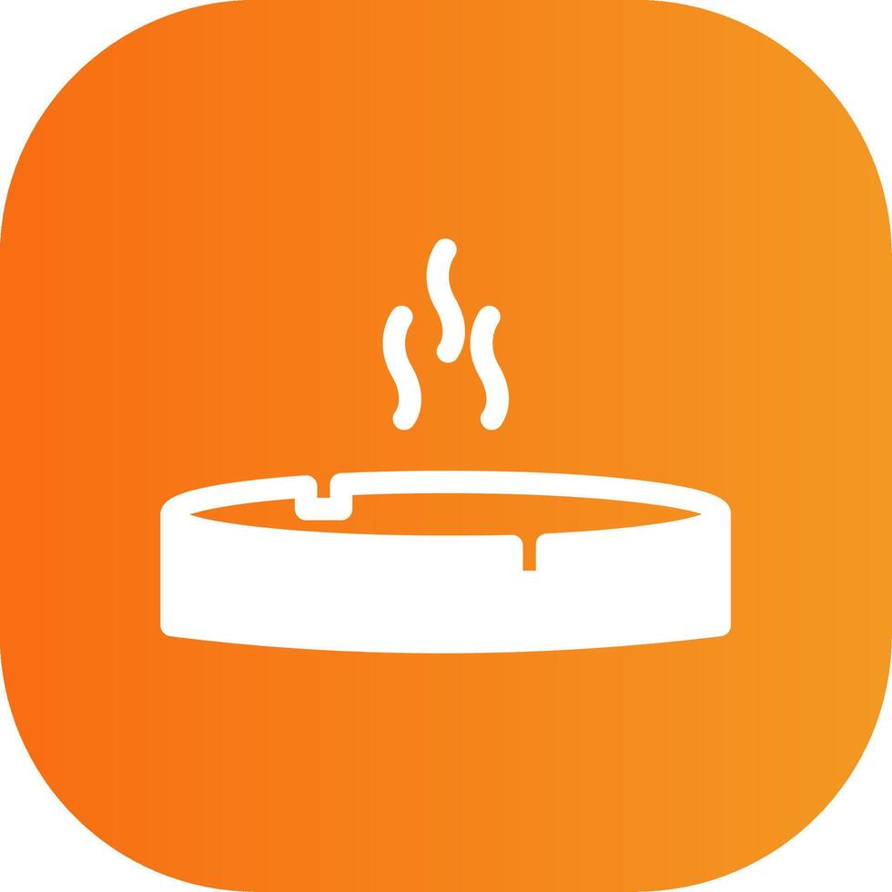 Ashtray Colorful Icon vector