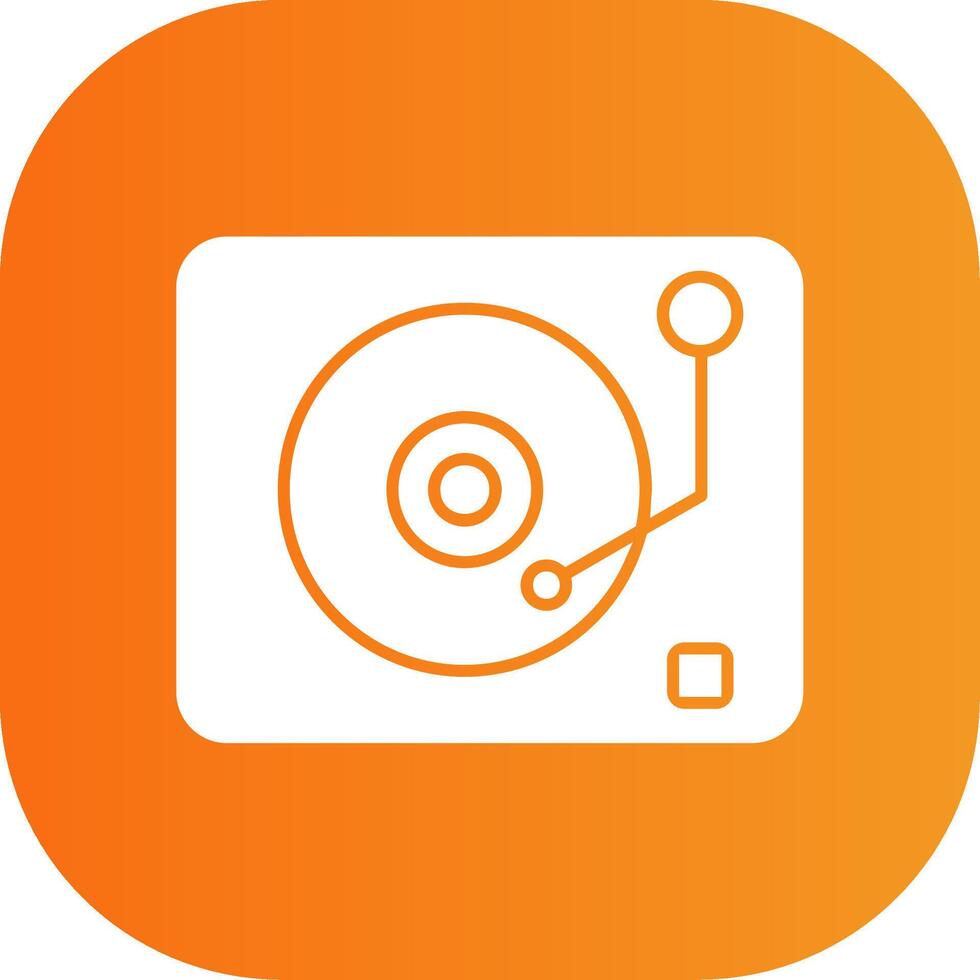 Lp Player Colorful Icon vector