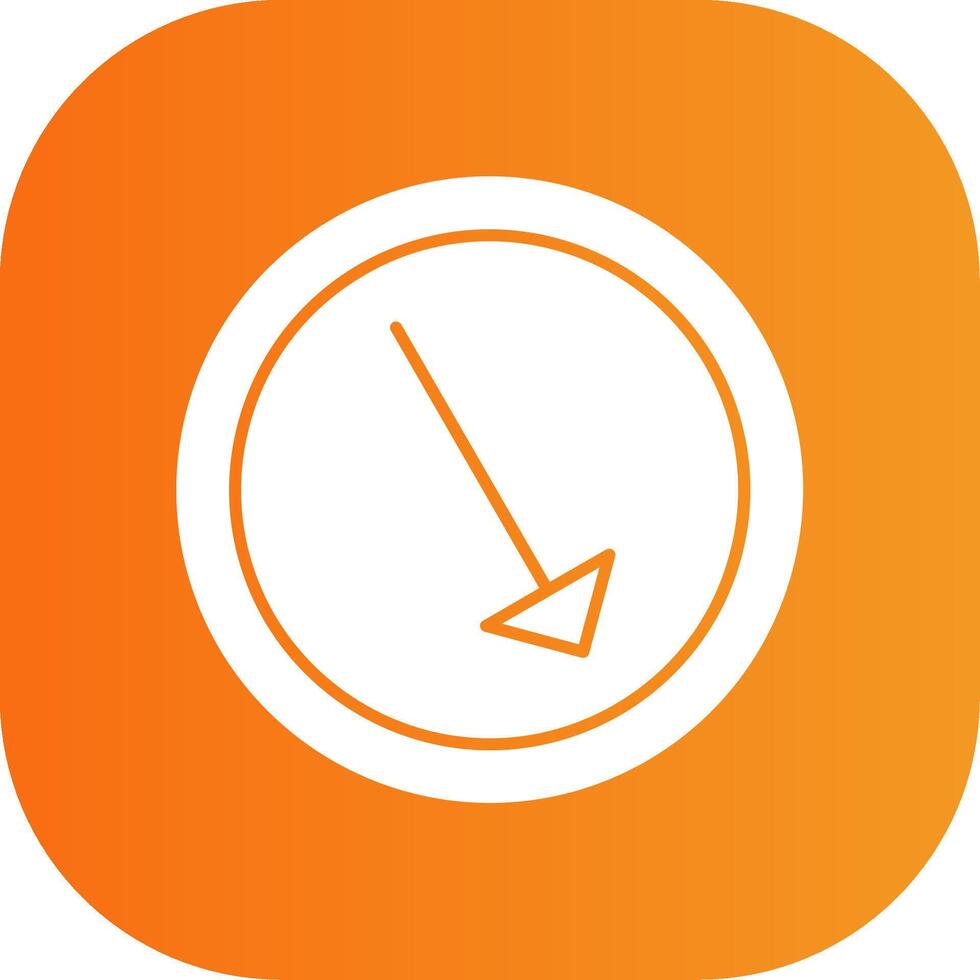 Right Down Colorful Icon vector