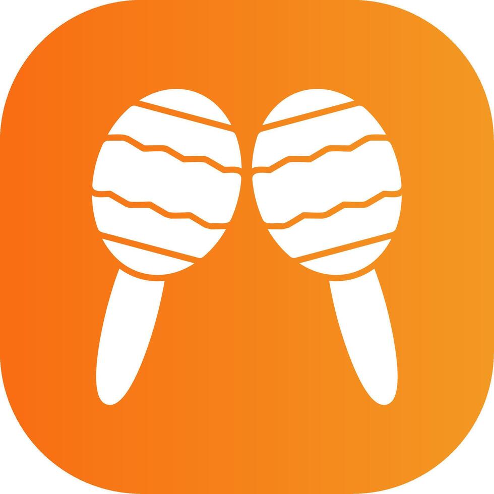 Maracas Colorful Icon vector