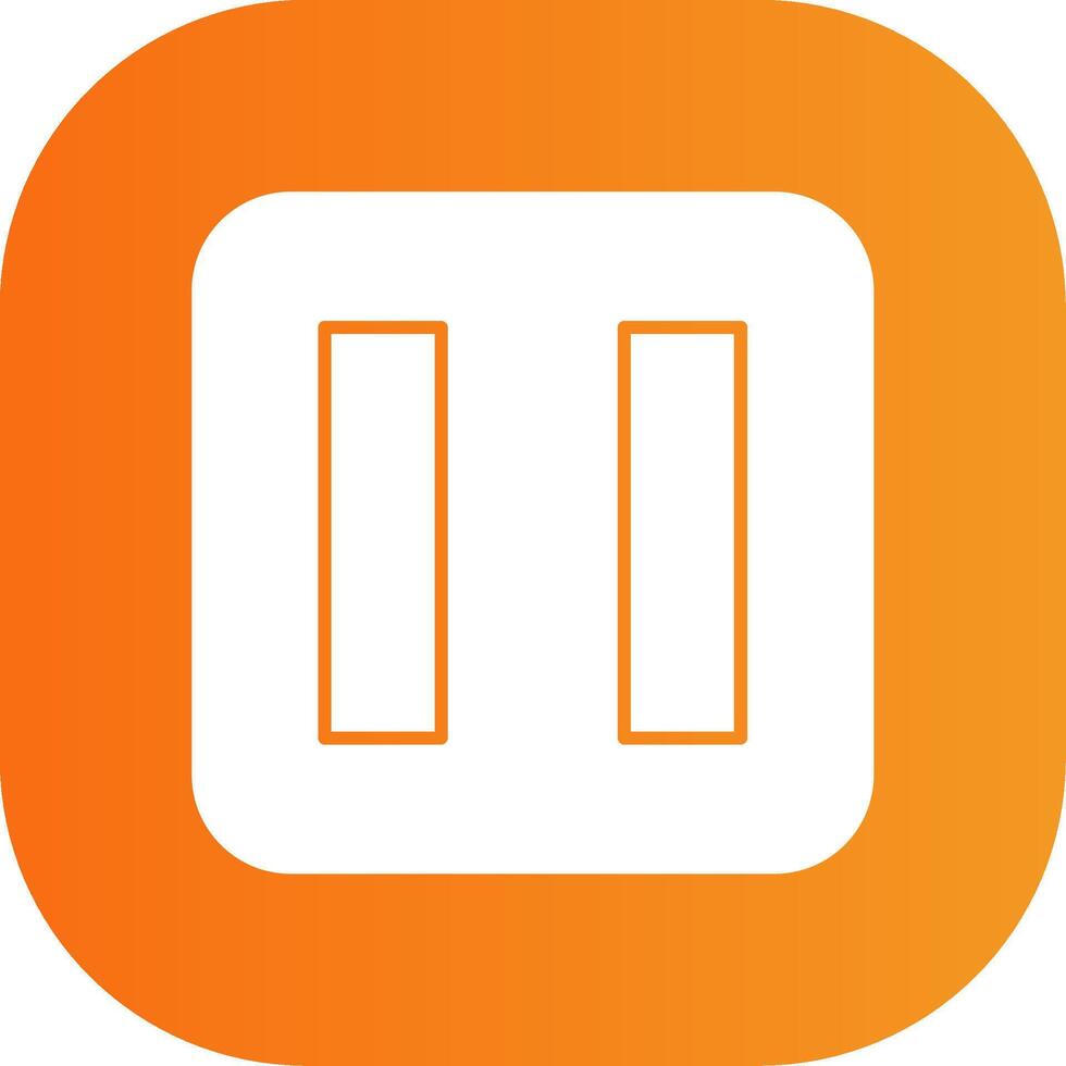 Pause Button Colorful Icon vector