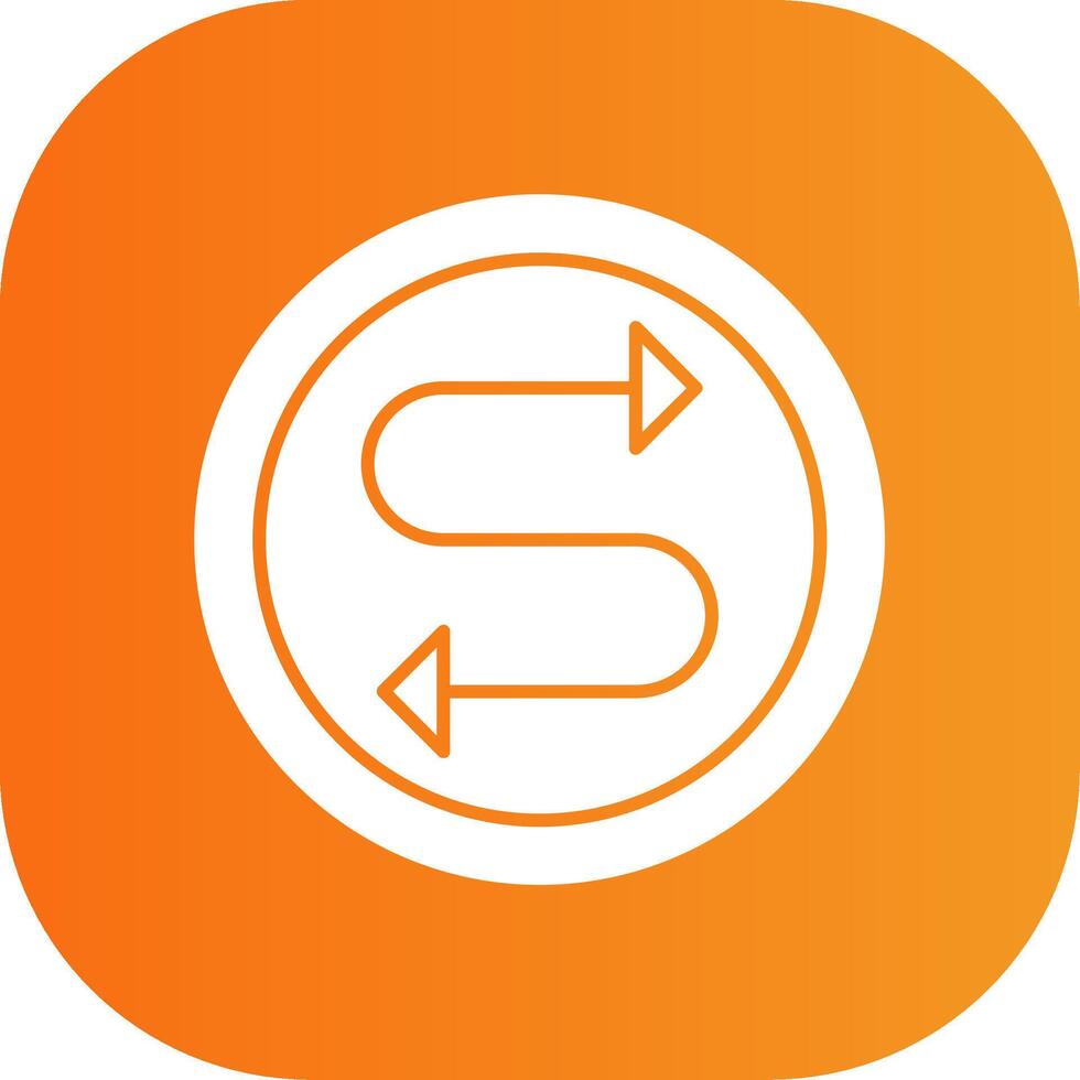 Two Directions Colorful Icon vector