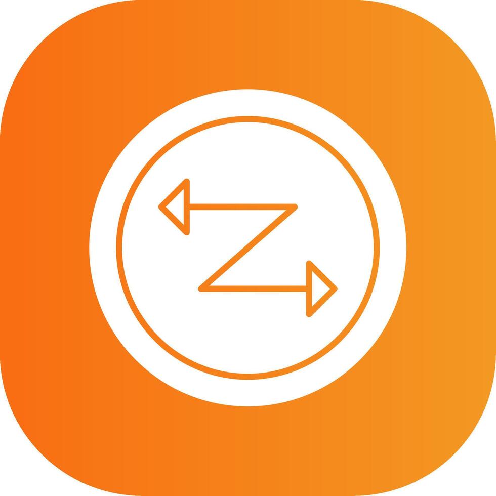 Zig Zag Colorful Icon vector