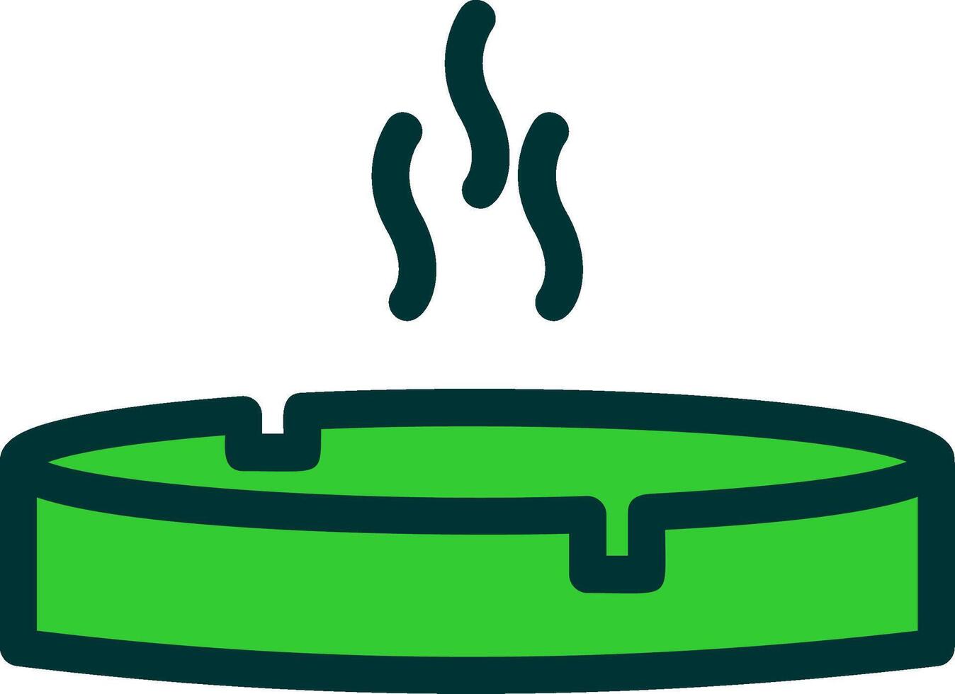 Ashtray Colorful Icon vector