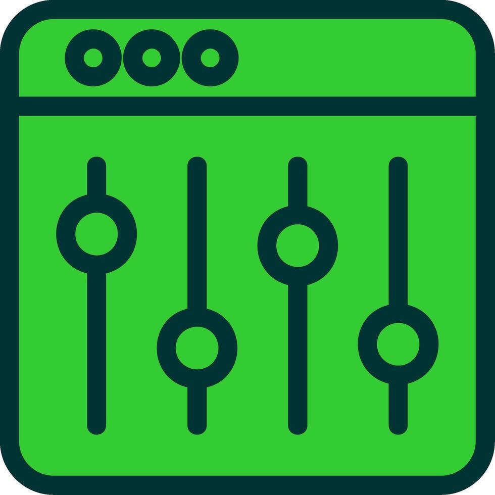 Equalizer Colorful Icon vector