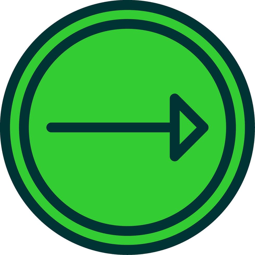 Right Colorful Icon vector