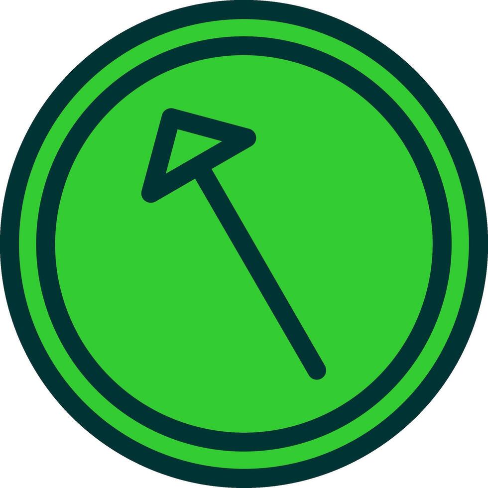 Left Up Colorful Icon vector