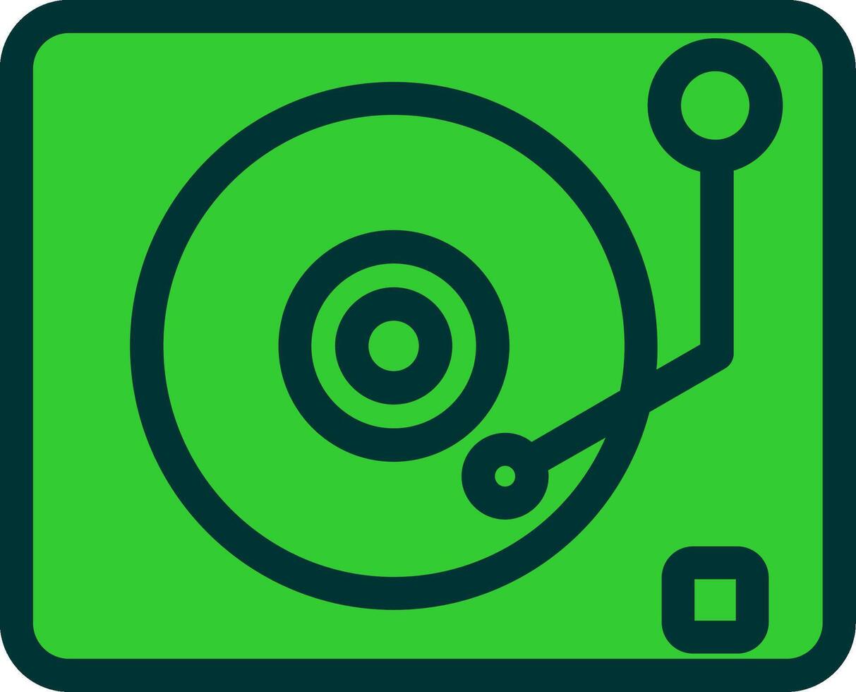 Lp Player Colorful Icon vector