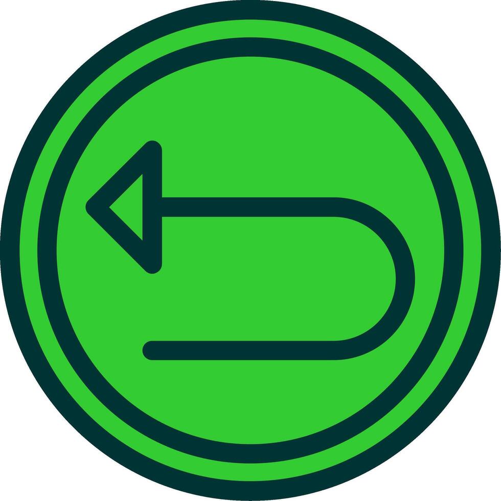 Left Arrow Colorful Icon vector