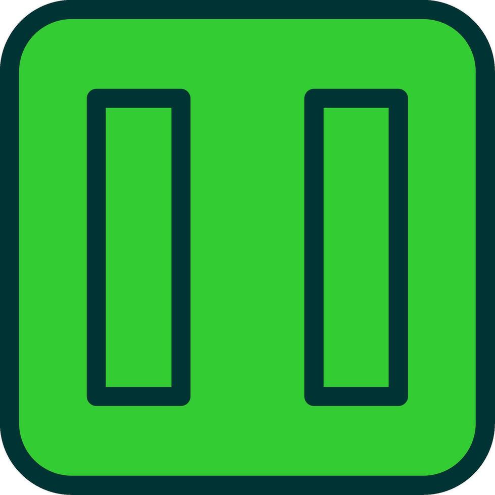 Pause Button Colorful Icon vector