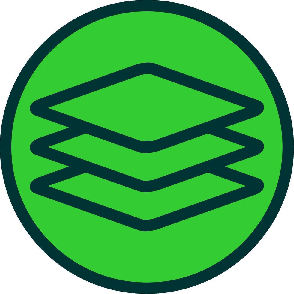 Layers Colorful Icon vector