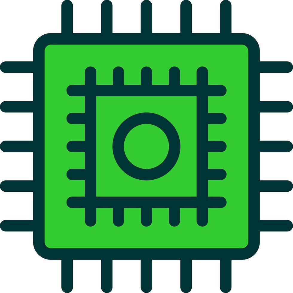 Cpu Colorful Icon vector