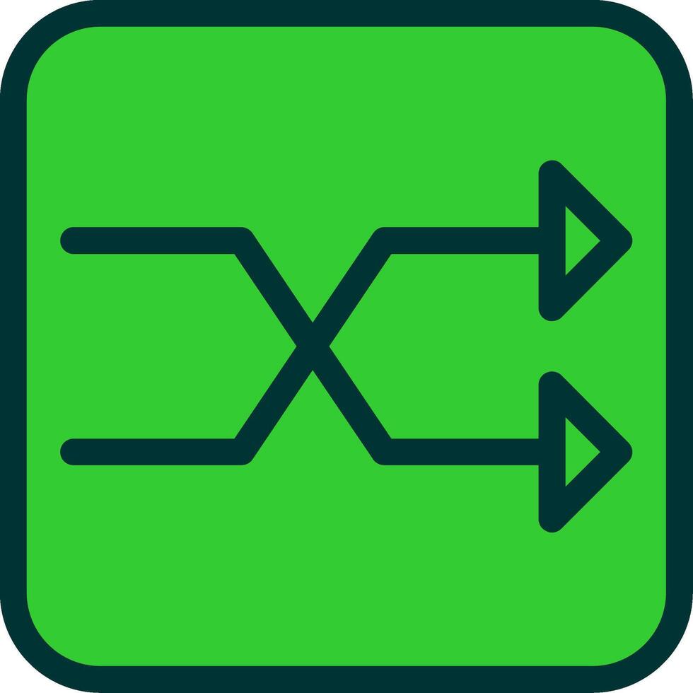 Shuffle Colorful Icon vector