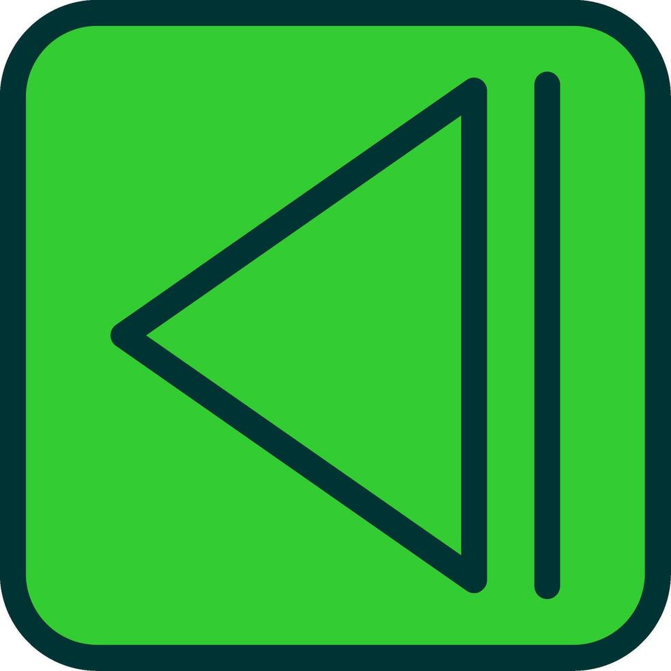 Rewind Colorful Icon vector