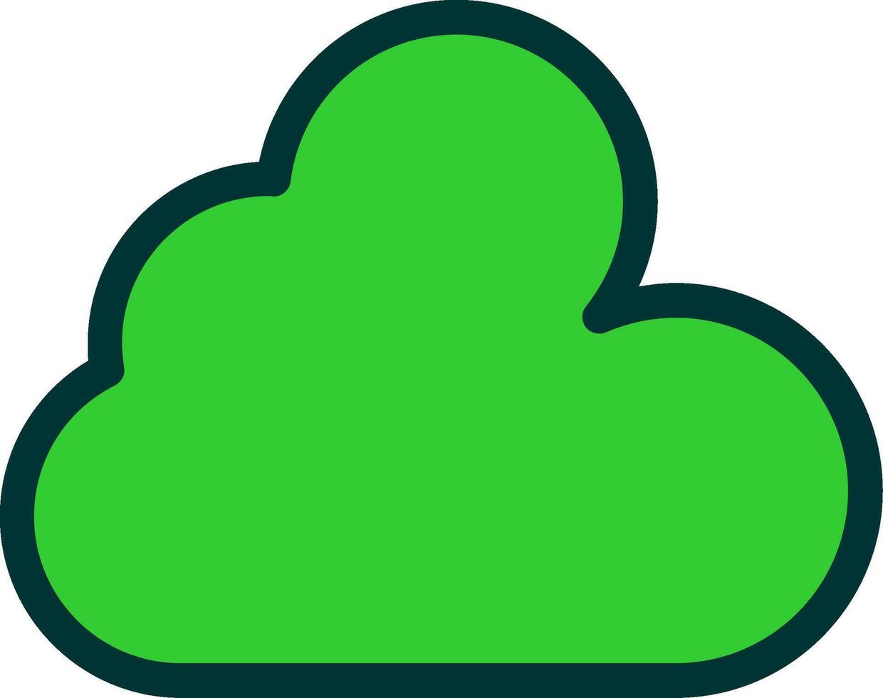 Cloud Colorful Icon vector