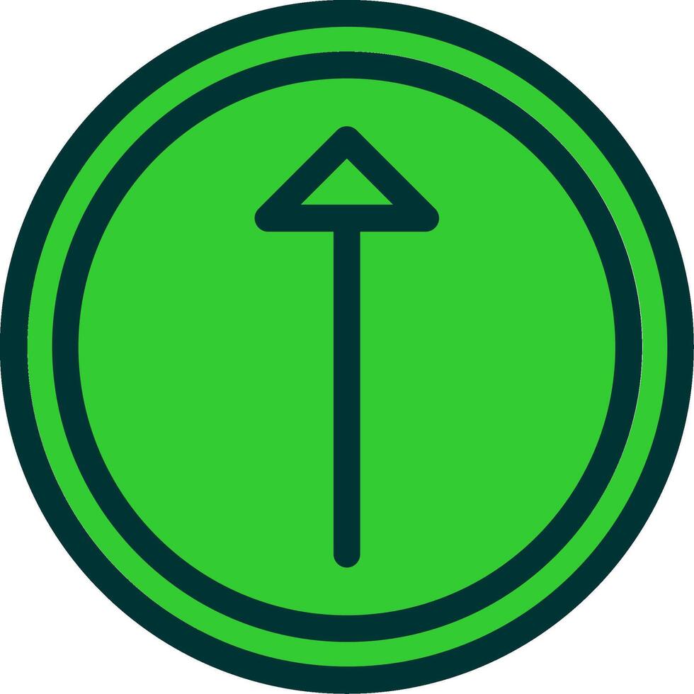 Up Colorful Icon vector