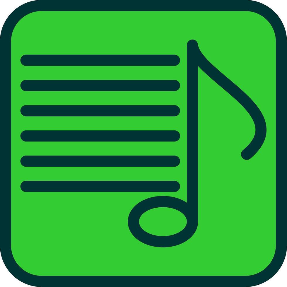 Song Lyrics Colorful Icon vector