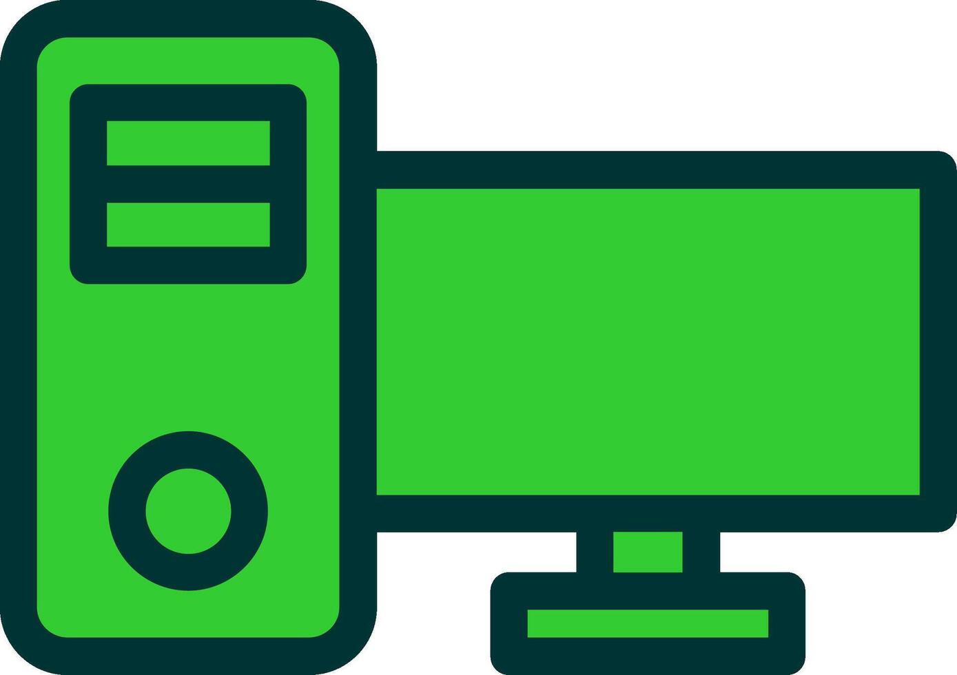 Computer Colorful Icon vector