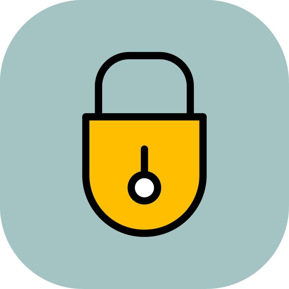 Lock Colorful Icon vector