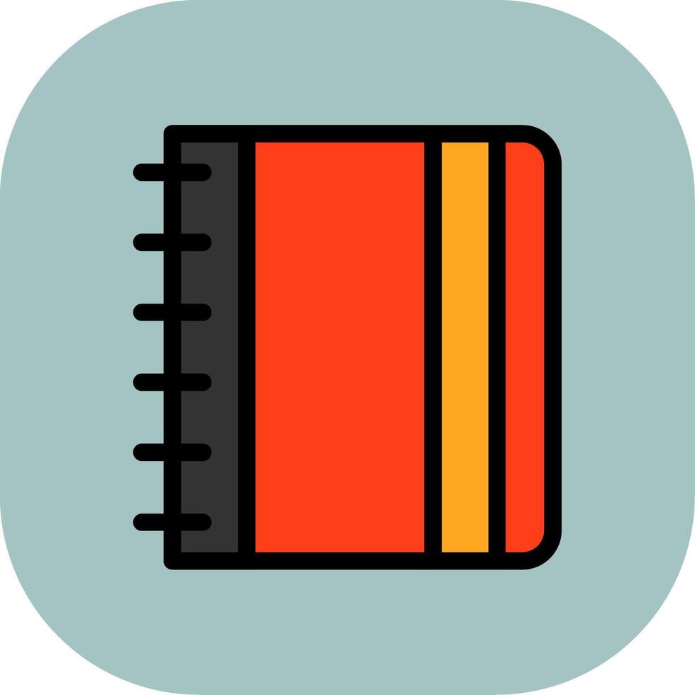 Contact Book Colorful Icon vector