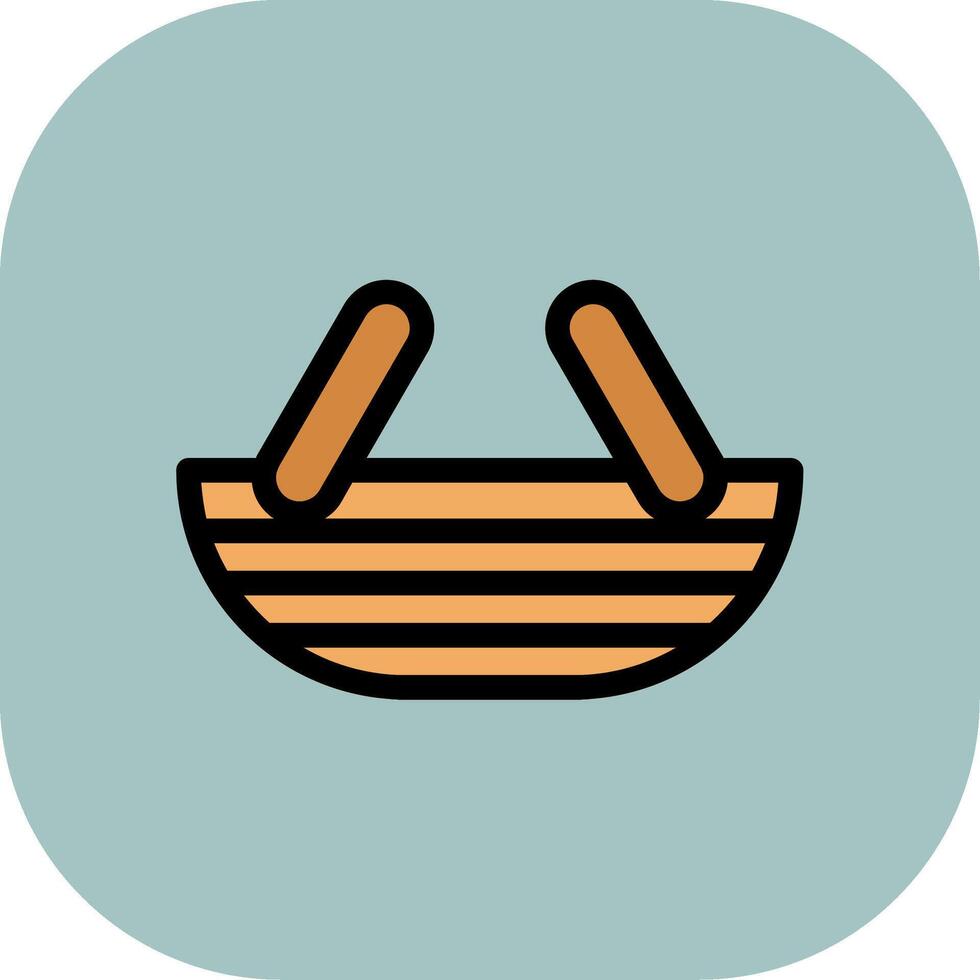 Basket Colorful Icon vector