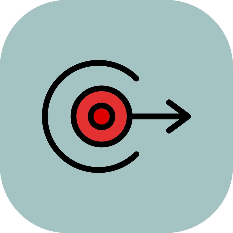 Right Arrow Colorful Icon vector