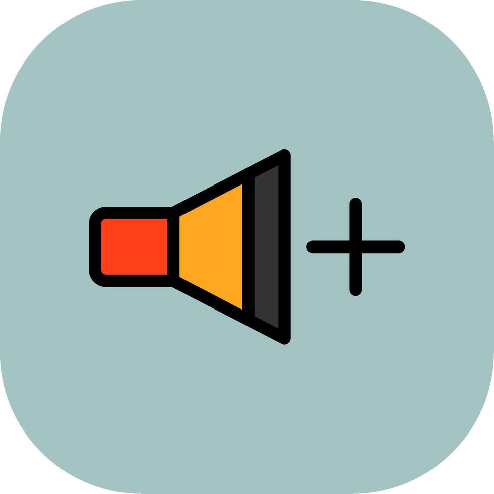 Volume Up Colorful Icon vector