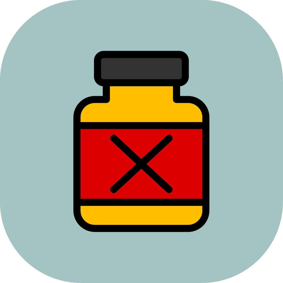 Poison Colorful Icon vector