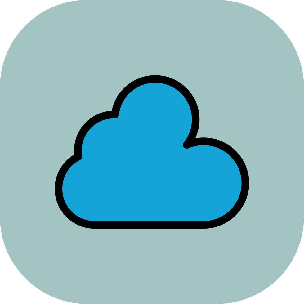 Cloud Colorful Icon vector