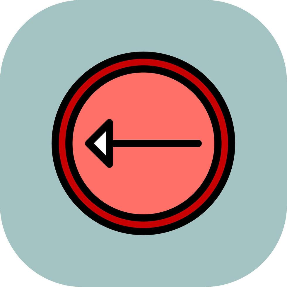 Left Colorful Icon vector