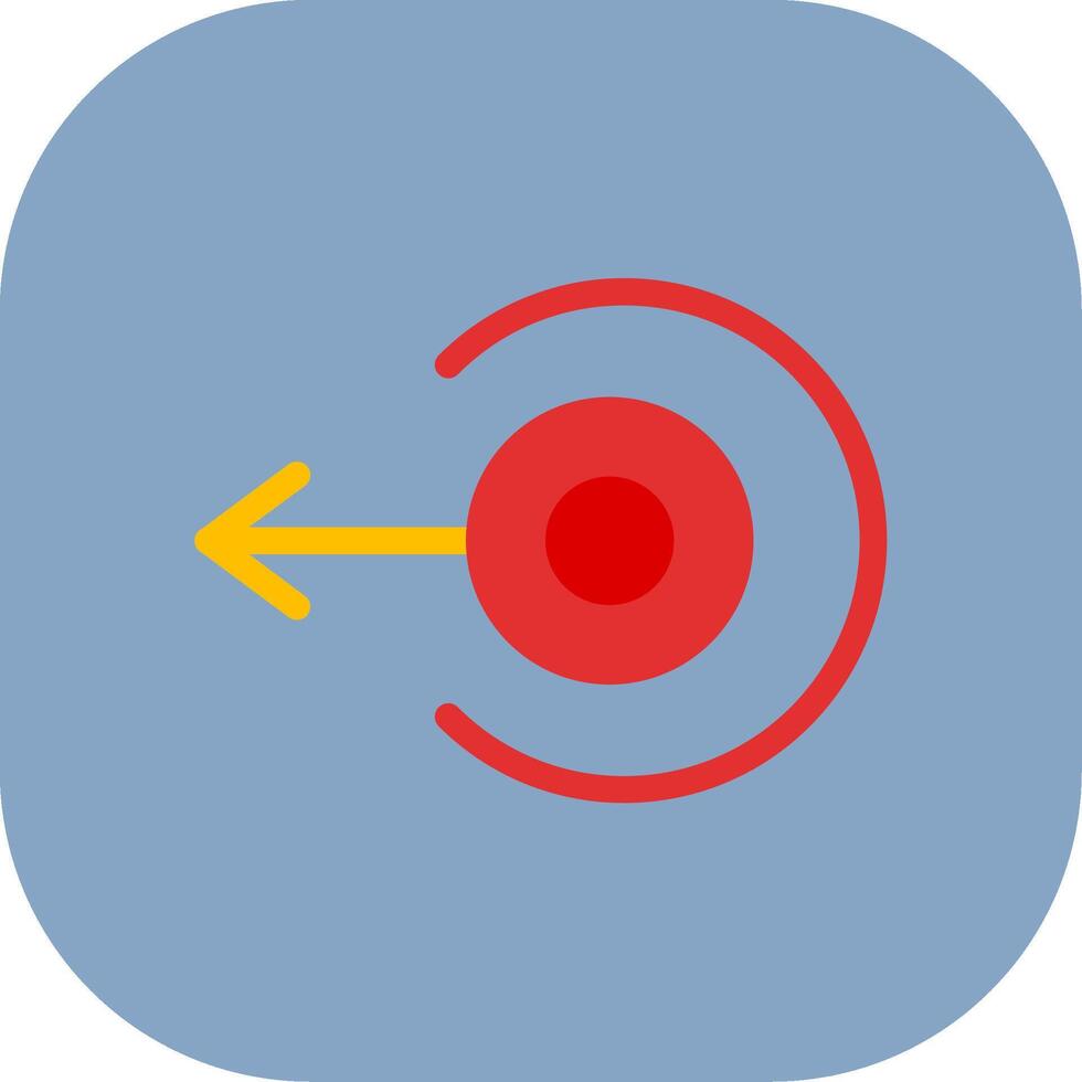 Left Arrow Colorful Icon vector