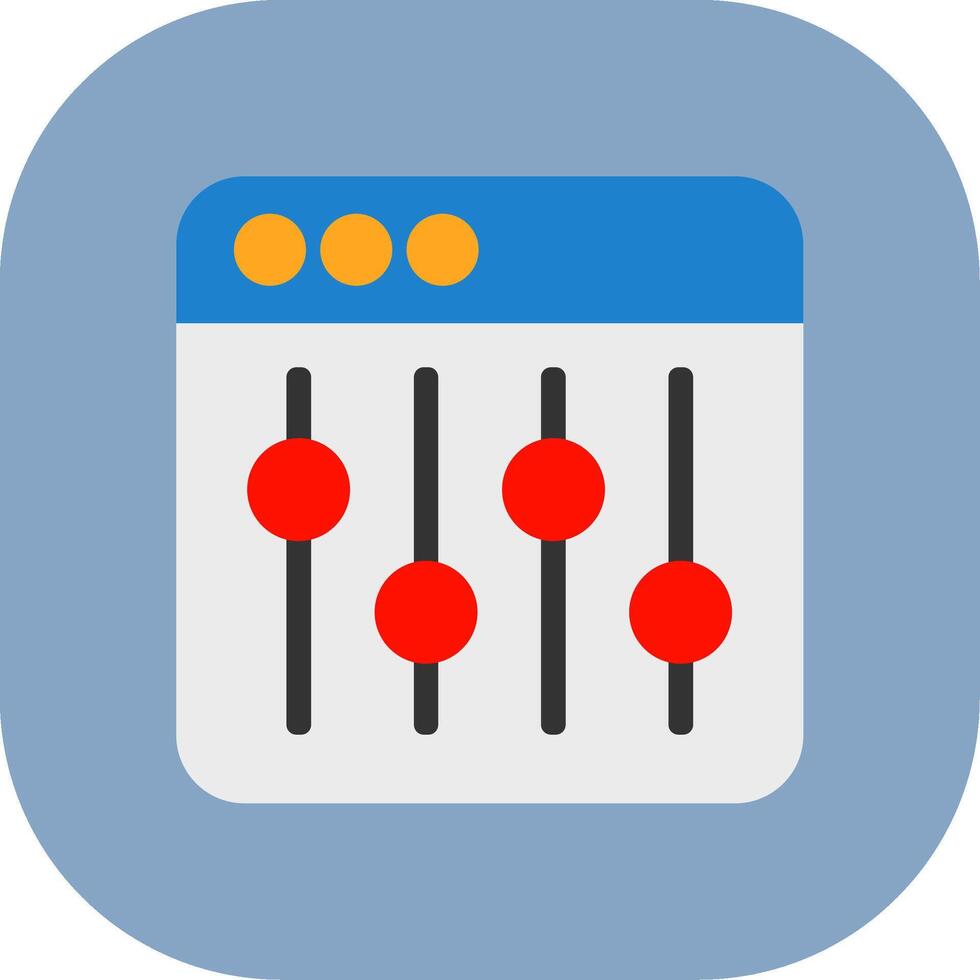 Equalizer Colorful Icon vector