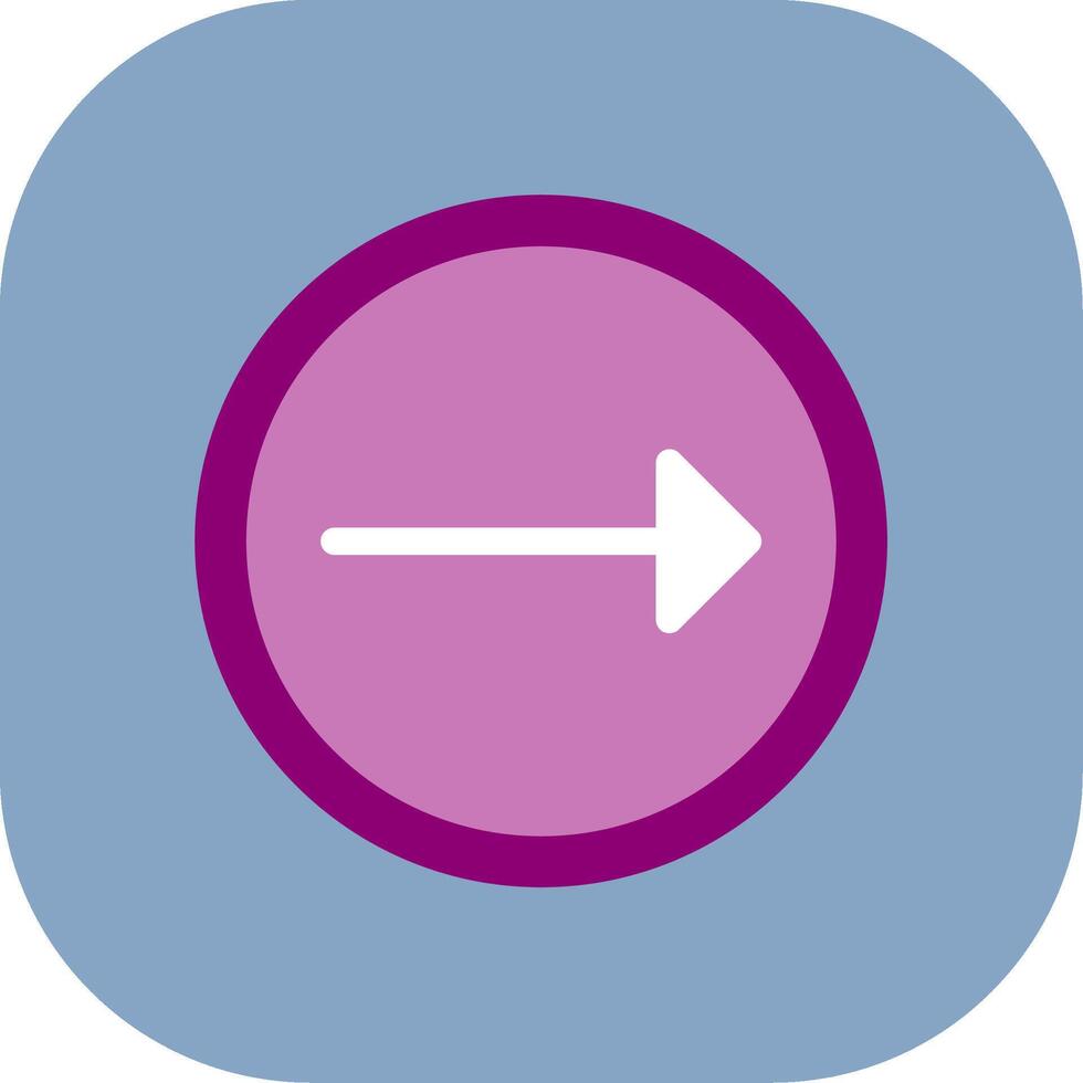Right Colorful Icon vector