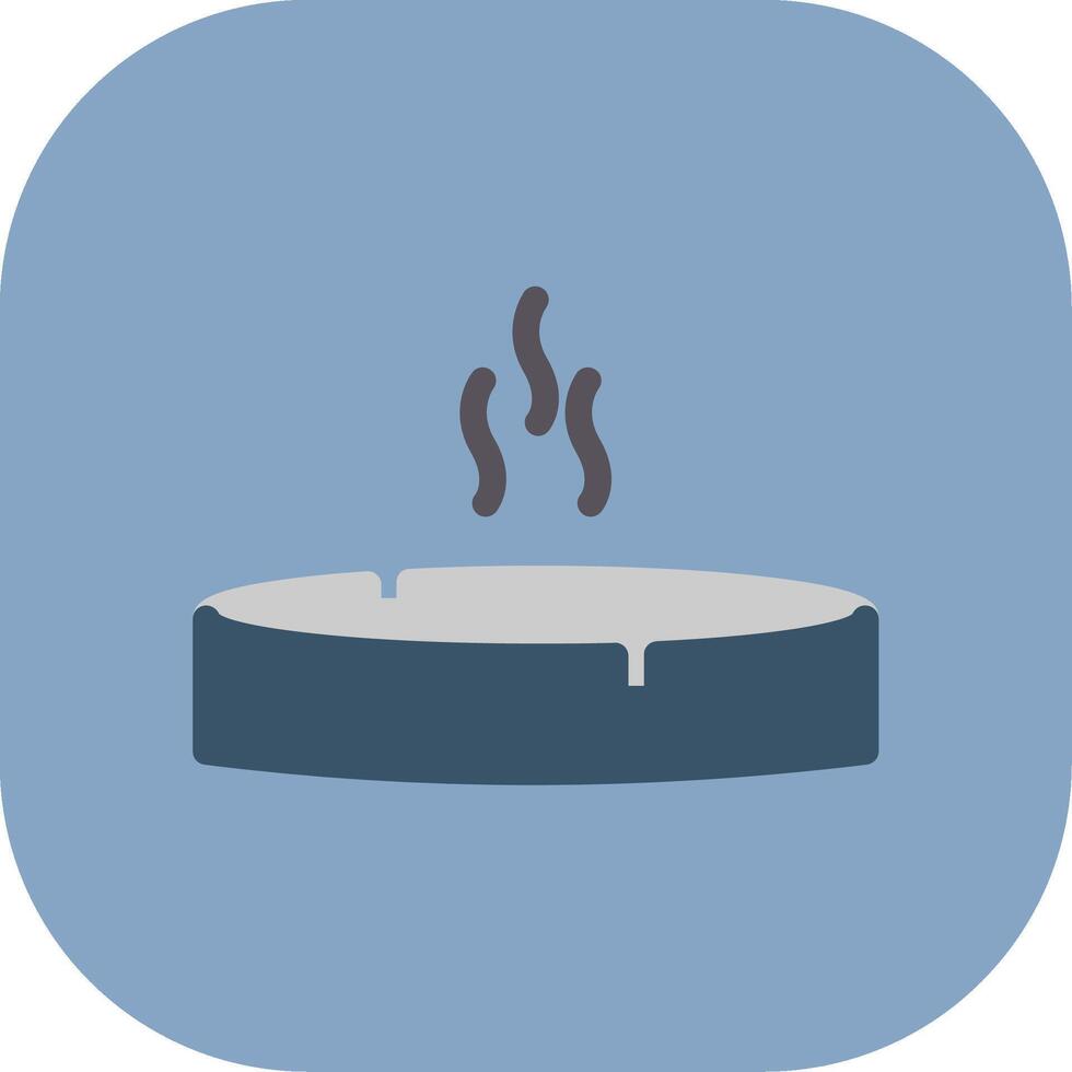 Ashtray Colorful Icon vector